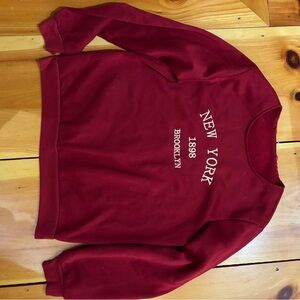 Red New York 1898 Brooklyn Sweatshirt